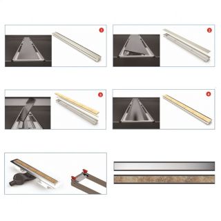 Душевой лоток Berges В1 Keramik Black 095117 60см чёрный матовый